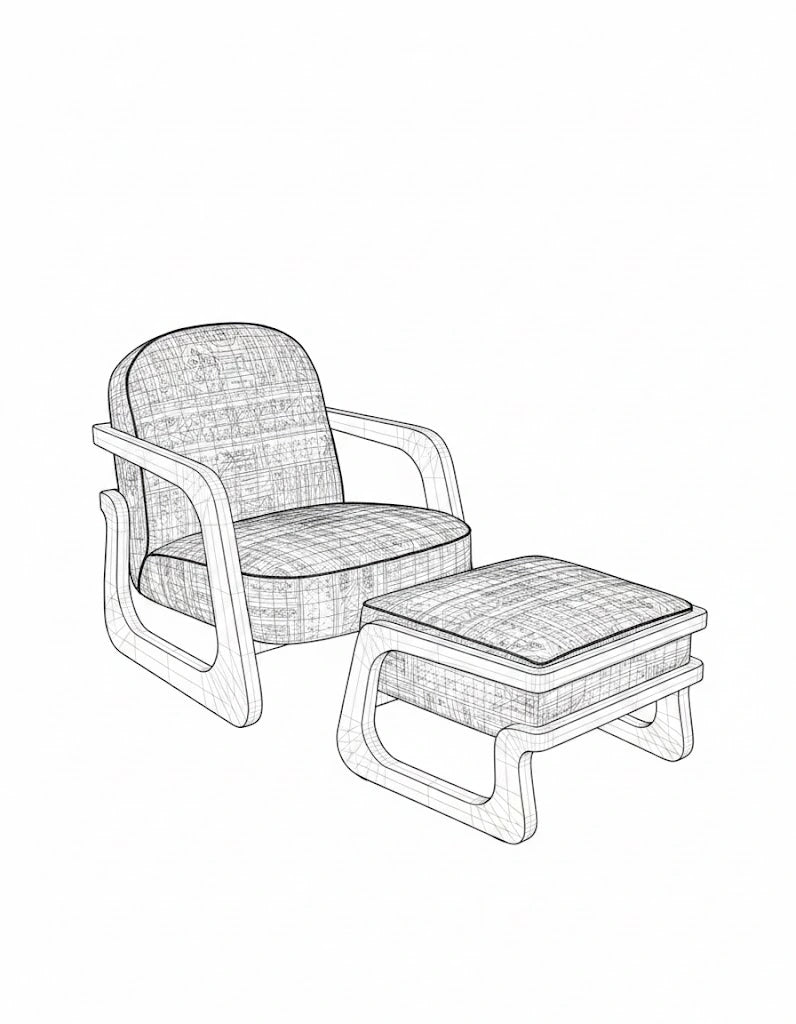 The God of Small Things duo - line drawing 7