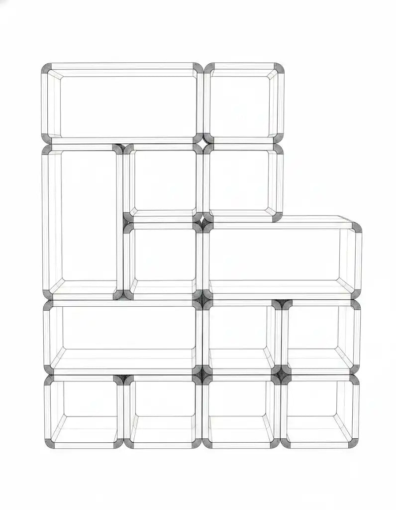 Anti Monolith Stack - line drawing 2