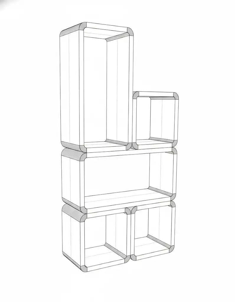Anti Monolith Stack - line drawing 4