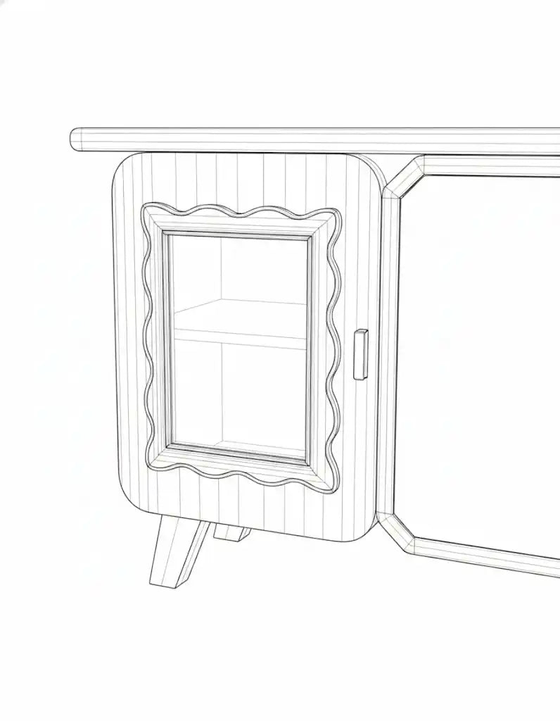The Storied Vault - line drawing 7