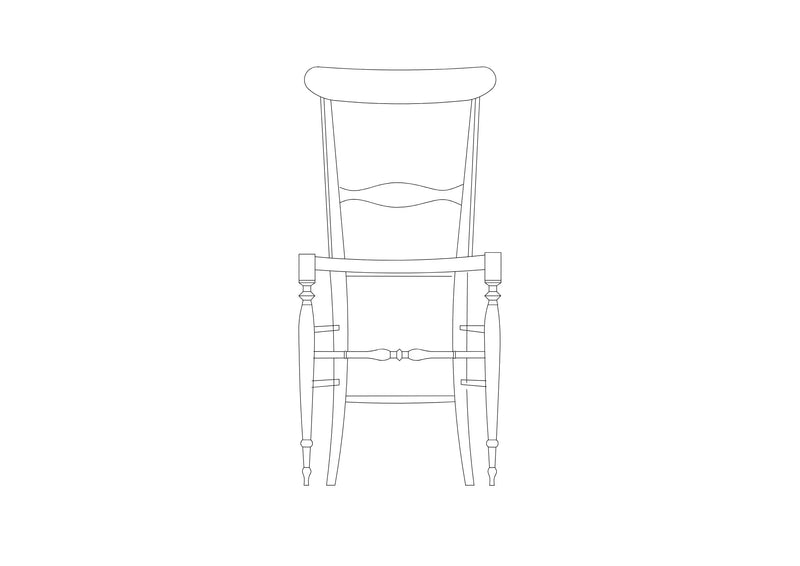 Studio Pop Chair - line drawing 