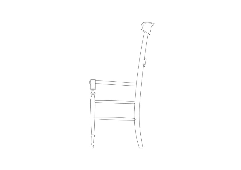Studio Pop Chair - line drawing 3