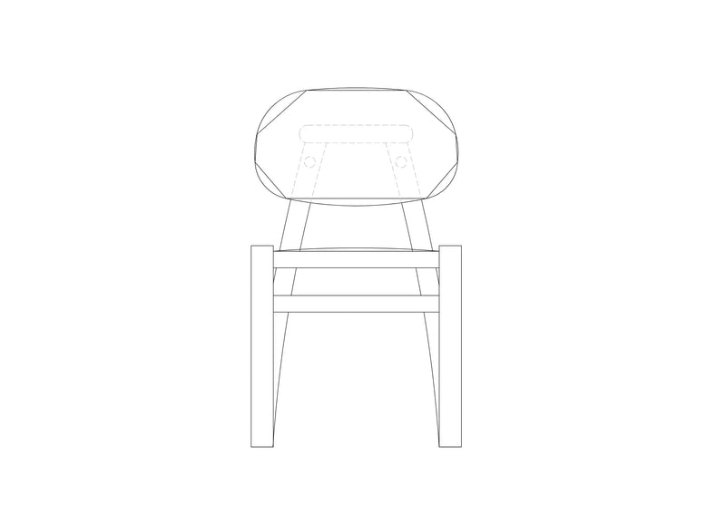 Woolf Chair - line drawing 2