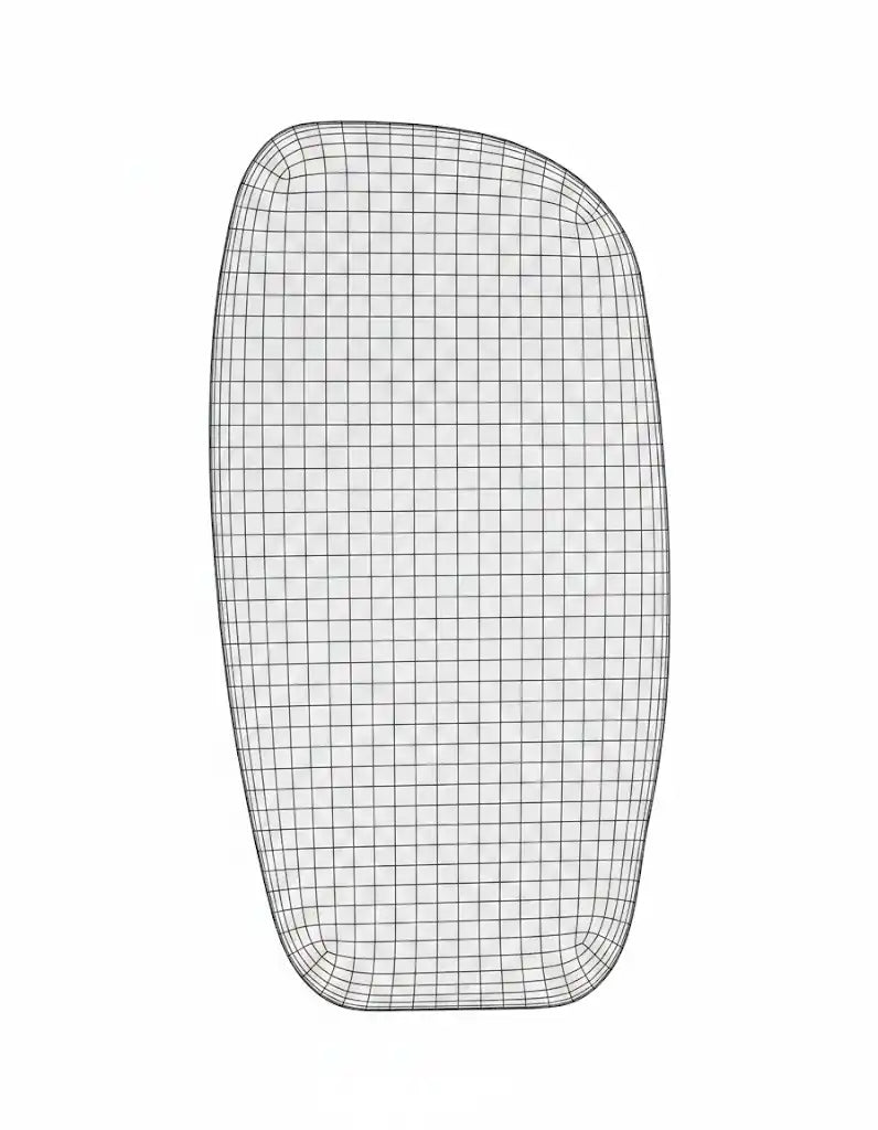 Swell Floor Mirror - line drawing 3