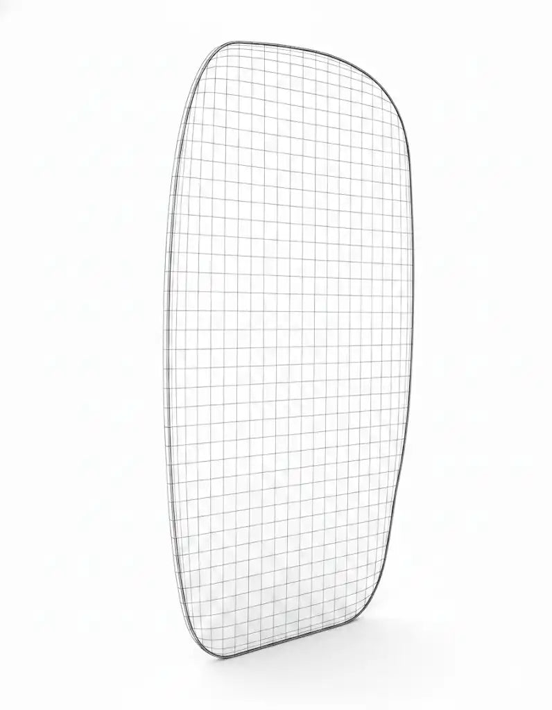 Swell Floor Mirror - line drawing 