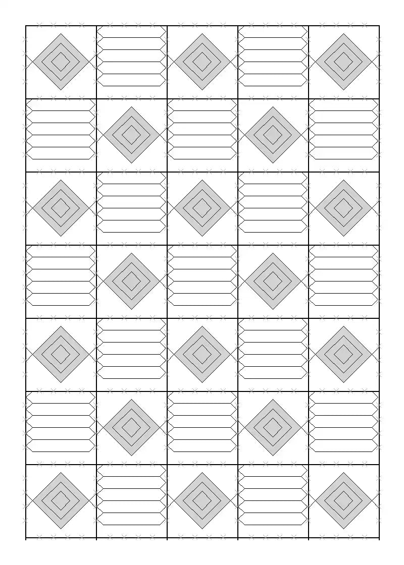 Pixelpatch Kilim Rug - line drawing 
