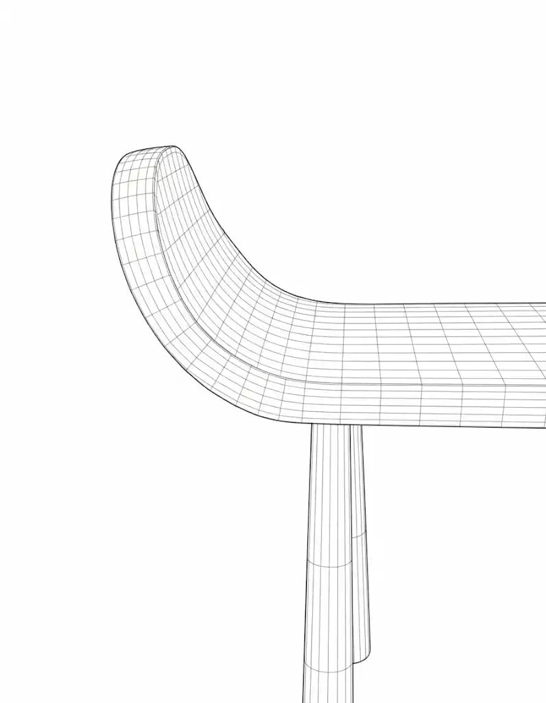 Saddle Chair - line drawing 2