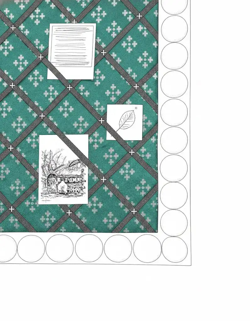 The Gather and Sift Pinboard - line drawing 