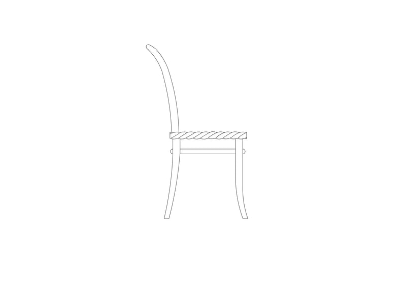 Baguette Thonet Chair - line drawing 5