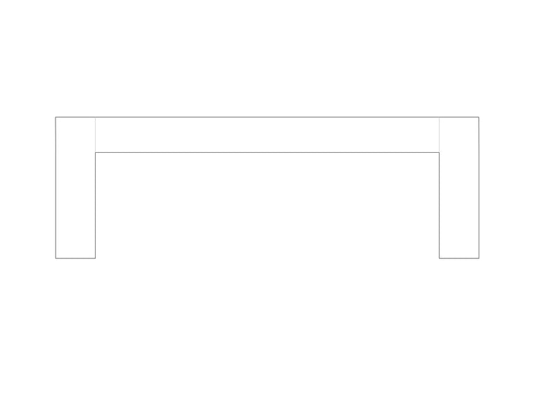Dovetail Drifter Table - line drawing 3