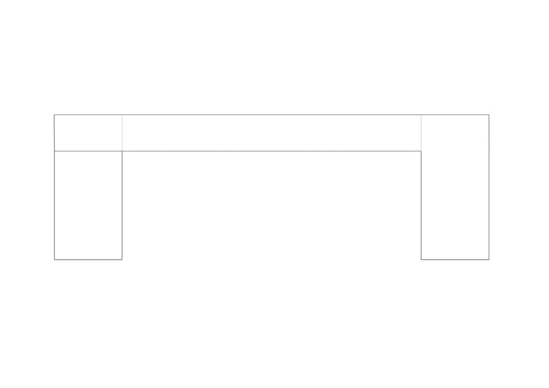 Dovetail Drifter Table - line drawing 