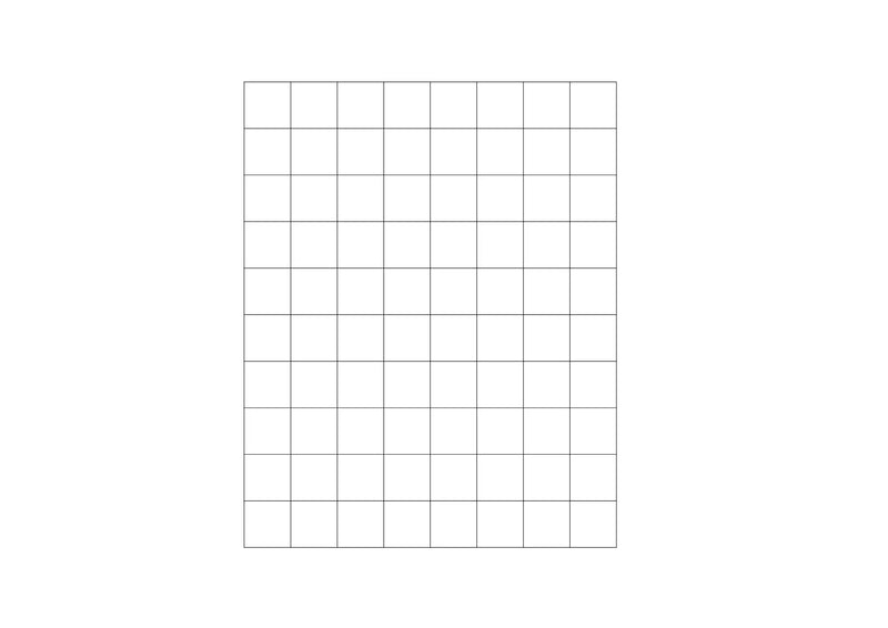 Panja Gingham Rug - line drawing 